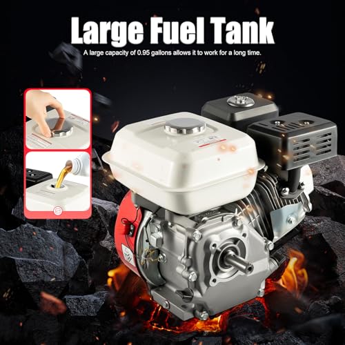 7.5PS 4 Takt Benzinmotor, 215CCM OHV Standmotor Industriemotor Go Kartmotor Benzin Motor Manuell Startmodus Einzylinder Benzinmotor – Bild 7