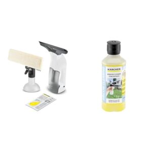 Kärcher Fenstersauger WV 1 Plus, Akkulaufzeit: 20 min & Fensterreiniger-Konzentrat RM 503