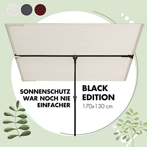 Doppler Active Balkonblende Black Edition 170x130cm in Anthrazit I Sonnenschutz für Balkon & Terrasse I Flexibler Sichtschutz I Sonnenschirm rechteckig & drehbar I Gartenschirm für Dachterassen – Bild 2