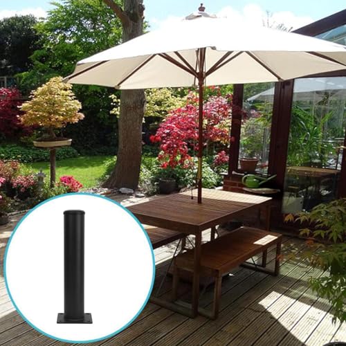 YONGZURA Deck-Regenschirm-Halterung, Fahnenmast-Halter, Basishalterung, Verstellbarer Tisch-Schirmständer für Garten, Hinterhof, Balkon – Bild 8