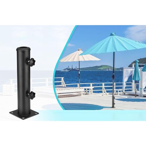 YONGZURA Deck-Regenschirm-Halterung, Fahnenmast-Halter, Basishalterung, Verstellbarer Tisch-Schirmständer für Garten, Hinterhof, Balkon – Bild 9