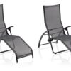 2er Set - Kettler Tampa Bäderliege - anthrazit/anthrazit