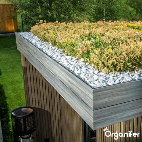 Dünger für Sedum und Dachbegrünung - 20 kg = 400 m2 - Langzeitdünger für Sedumdächer - Kräftiges Wachstum - Vorbeugung von kahlen Stellen - Mit Magnesium - NPK 9-2-7 - Organifer – Bild 6