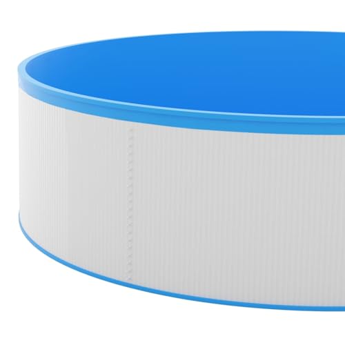 Mengtu Stahl-PVC Planschbecken 350x90cm Weiß/Blau für Kinder- und Erwachsenenbaden Aufblasbares Schwimmbad 92807 – Bild 5