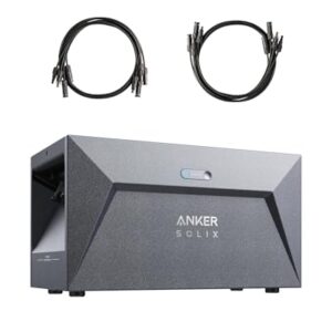 Anker SOLIX Solarbank E1600, 800W Balkonkraftwerk mit Speicher, 1,6kWh Akkukapazität, IP65, 6000 Ladezyklen, LFP Akku, Kompatibel mit 99% Aller Balkonkraftwerke, Installation in 5 Min. Plug&Play
