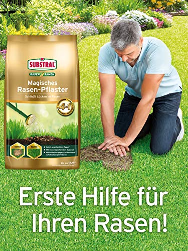 Substral Magisches Rasen-Pflaster, 4in1 Rasenreparatur Rasensamen Premium Keimsubstrat Dünger und Haftmittel, 3,6 kg (Packung mit 2) – Bild 7