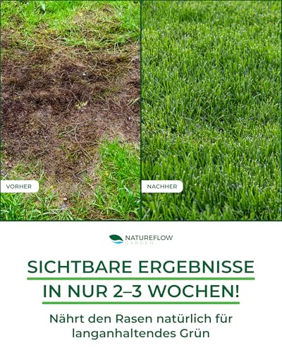 Bio-Rasendünger Frühjahr & Sommer – TESTSIEGER, Made in Germany – 10,5 kg für 400 m² – Organische Nährstoffversorgung für gesunden Boden und dichtes, sattgrünes Grün – Bild 3