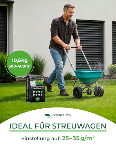Bio-Rasendünger Frühjahr & Sommer – TESTSIEGER, Made in Germany – 10,5 kg für 400 m² – Organische Nährstoffversorgung für gesunden Boden und dichtes, sattgrünes Grün – Bild 6