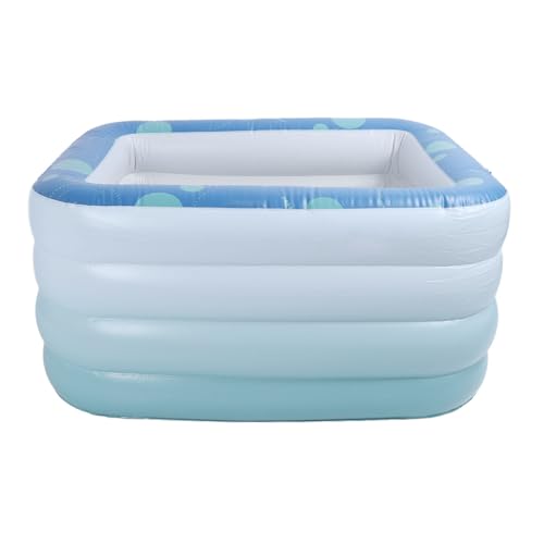 RASTKY Aufblasbarer Swimmingpool, Verdickter Tragbarer Aufblasbarer Pool für und Erwachsene, Faltbarer Rechteckiger Pool für den Heimgebrauch, 4 Schichten PVC, Anwendbare Szene: Familienbedarf (1,2 – Bild 5