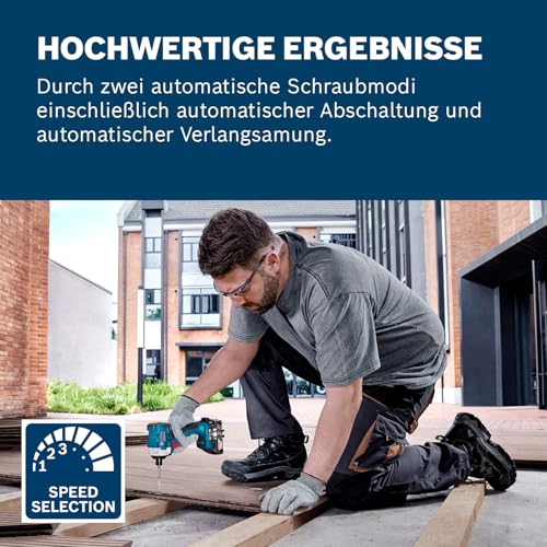 Bosch Professional 18V System Akku-Drehschlagschrauber GDR 18V-215 (inkl. 2x Akku GBA 18V 4.0Ah, Ladegerät GAL 18V-40, L-BOXX) – Bild 4