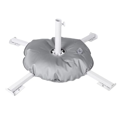 Tragbarer Schirmständer – 10 kg Kapazität faltbar mit befüllbarem Wasserbeutel für den Außenbereich, ideal für Hinterhof, Terrasse, Pool und Strand.