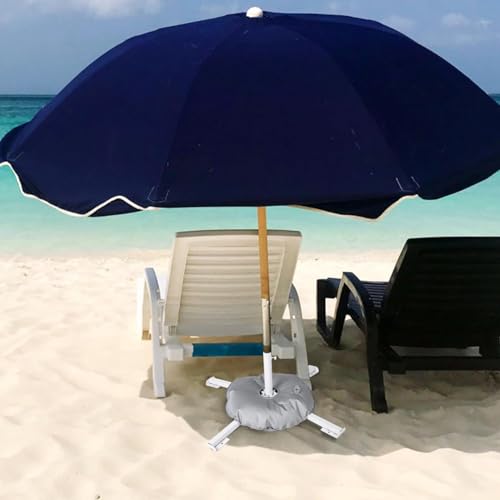 Tragbarer Schirmständer – 10 kg Kapazität faltbar mit befüllbarem Wasserbeutel für den Außenbereich, ideal für Hinterhof, Terrasse, Pool und Strand. – Bild 2