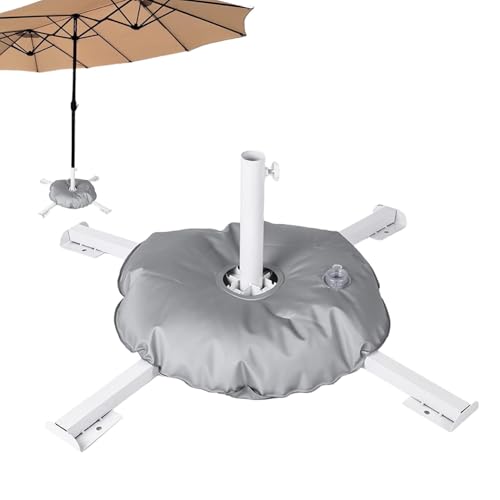 Tragbarer Schirmständer – 10 kg Kapazität faltbar mit befüllbarem Wasserbeutel für den Außenbereich, ideal für Hinterhof, Terrasse, Pool und Strand. – Bild 8