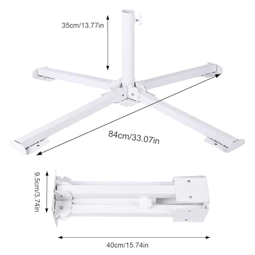 Tragbarer Regenschirmständer, faltbar, 10 kg Kapazität, befüllbare Wasserbasis, ideal für Garten, Pool, Strand, Sand, Außenbereich – Bild 5