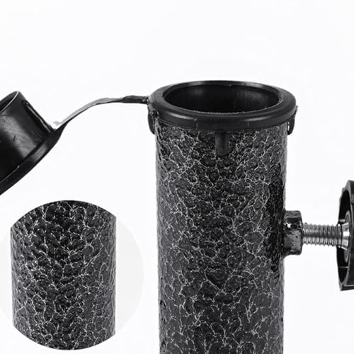 Tragbarer Schirmständer, pulverbeschichteter Stahlsockel mit 10 l Gewichtssack für Sand/Wasser, ideal für Terrasse, Garten, Camping, Angeln, Outdoor – Bild 7