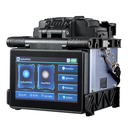 VEVOR Glasfaser-Schweißgerät mit 6 Motoren, Kernausrichtung, Spleißgerät, 6 s Spleißen & 13 s Aufheizen, Fusionsspleißgerät mit 5-Zoll-Touchscreen, 3-in-1-Faserhalter, 7800 mAh Akku für SM MM DS NZDS – Bild 9