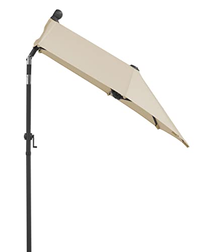 Schneider Sonnenschirm Salerno mezza, natur, 150x150 cm rechteckig, Gestell Stahl, Bespannung Polyester, 5.94 kg – Bild 4