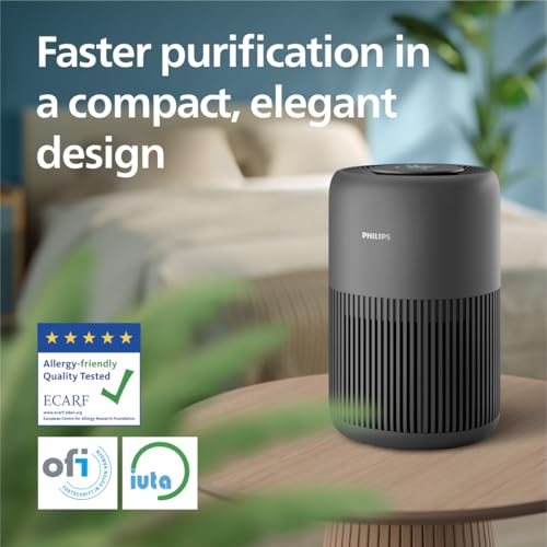 PHILIPS Luftreiniger Serie 900, HEPA NanoProtect Aktivkohlefilter, CADR 250m³/h für 65m² Allergiker, leise, intelligent und energieeffizient (AC0951/13) – Bild 3