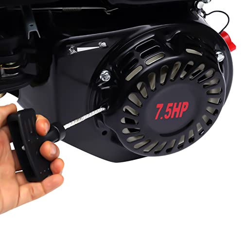 Benzin Stromgenerator (mit 7.5 HP 4 Stroke Benzinmotor, 3.6 Liter Tank, leicht und kompakt, leichter Transport des Notstromaggregats, Seilzugstarter, Tragbar 15 kg Gewicht) – Bild 7