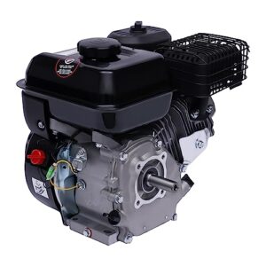 Benzin Stromgenerator (mit 7.5 HP 4 Stroke Benzinmotor, 3.6 Liter Tank, leicht und kompakt, leichter Transport des Notstromaggregats, Seilzugstarter, Tragbar 15 kg Gewicht) Schwarz