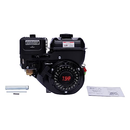 Benzin Stromgenerator (mit 7.5 HP 4 Stroke Benzinmotor, 3.6 Liter Tank, leicht und kompakt, leichter Transport des Notstromaggregats, Seilzugstarter, Tragbar 15 kg Gewicht) Schwarz – Bild 8