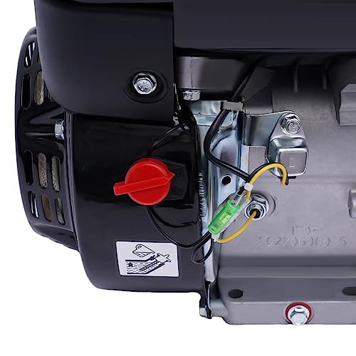 Benzin Stromgenerator (mit 7.5 HP 4 Stroke Benzinmotor, 3.6 Liter Tank, leicht und kompakt, leichter Transport des Notstromaggregats, Seilzugstarter, Tragbar 15 kg Gewicht) Schwarz – Bild 9
