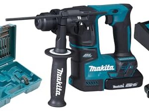 Makita DHR171RAX3 Akku-Bohrhammer für SDS-PLUS 18V / 2,0 Ah, 2 Akkus Ladegerät Zubehör im Transportkoffer