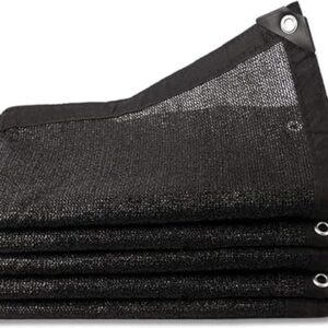 Schattierungsnetz Schattennetz Mit ösen, 8 PIN Schattiernetz 95% Sonnenschutznetz Schattentuch Gewächshaus Sonnennetz für Balkon Dachhof Wintergarten Auto Beschattung (Schwarz 8-PIN 95%, 5x6m)