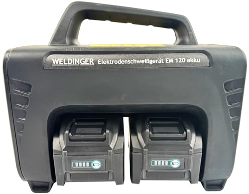 WELDINGER MMA AKKU Elektroden-Schweißinverter EM 120 akku 5-120 A mit Akkus Ladegerät – Bild 3