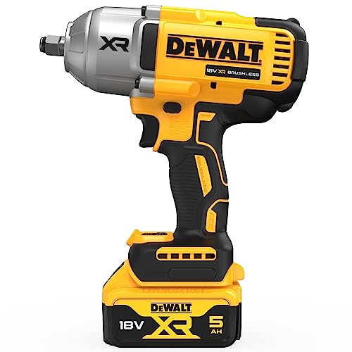DEWALT XR Akku-Schlagschrauber DCF900P2T (18V, ½ Zoll Außenvierkant-Aufnahme mit Spreng- bzw. HOG-Ring, 1.396 Nm Anzugsmoment & 1.898 Nm Lösemoment, inkl. 2x 5.0Ah Akkus, Ladegerät & T-STAK Box) – Bild 2