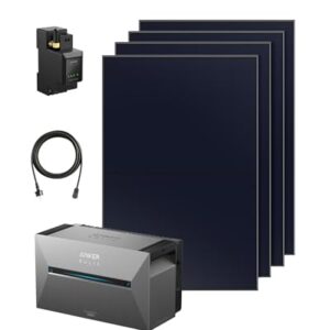Anker SOLIX Balkonkraftwerk mit Speicher, Solarbank 3 E2700 Pro (2680Wh), 4× 445W Solarpanels, 4 MPPTs (3600W), 16kWh erweiterbar, 1200W bidirektional, intelligente Steuerung mit Anker, Plug&Play