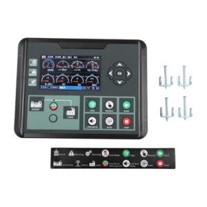 UTTASU Generator Controller DC60D für Diesel-/Gas-/Benzin-Notstromaggregate mit 4,3-Zoll-TFT-Display, Parametrierung über Tasten/PC, kompatibel mit 3P4W/1P2W/2P3W, IP54