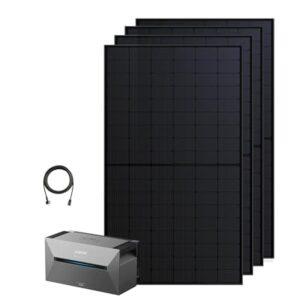 Anker SOLIX Balkonkraftwerk mit Speicher (2000W | 1600Wh), Solarbank 2 E1600 Pro (1600Wh), 4× RS50S Bifaziales Solarpanel (500W), Typ-N Bifaziales Solarpanel, 4 MPPT, 1000W AC, Plug & Play