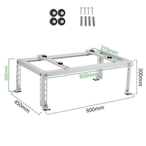 Robuste Mini-Split-AC-Halterung, Außenständer für kanallose Klimaanlagen und Wärmepumpen, universelle Unterstützung für Mini-Split-Systeme – Bild 2