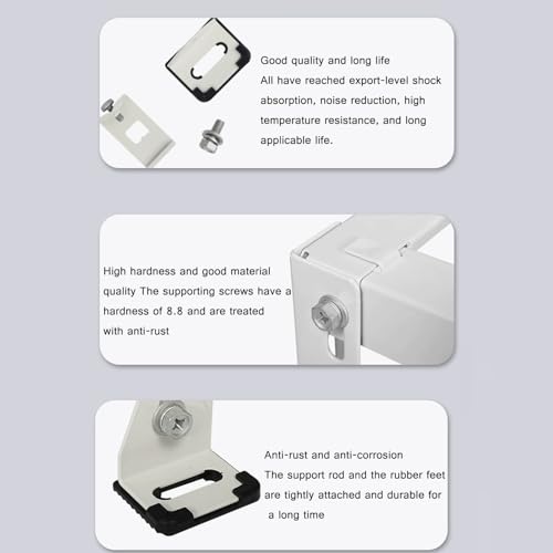 Robuste Mini-Split-AC-Halterung, Außenständer für kanallose Klimaanlagen und Wärmepumpen, universelle Unterstützung für Mini-Split-Systeme – Bild 5