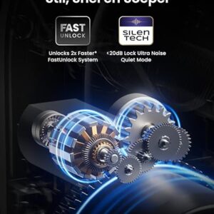 Alternative view of SwitchBot WLAN Smart Lock Ultra mit Video Türklingel mit Fingerabdruck-Entsperrung, Elektronisches Türschloss, Türöffner per Fingerprint, Passcode, Smartphone, Alexa, Google, unterstützt Matter