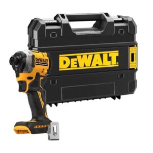Dewalt 18V XR Akku-Schlagschrauber DCF850NT (¼“ Zoll Innensechskant-Aufnahme mit Selbstverriegelung, 200Nm Drehmoment, inkl. Metall-Gürtelhaken & TSTAK-Box, Lieferung ohne Akku & Ladegerät)