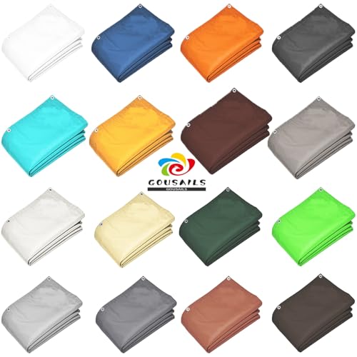 Sonnensegel Sonnenschutz Garten Rechteckig 2.6 x 3.5 m 98% UV Schutz Sonnensegel Überdachung Plane mit Ösen Und Kordel,PES Polyester für Garten Balkon Terrasse Camping, Hellgrau – Bild 7
