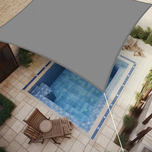 IOAOI Sonnensegel, 4m x 5m, rechteckig, Markisen-Baldachin, wasserfestes Schattensegel, Garten-Baldachin, 95% UV-Schutz mit kostenloser Schnur, Sonnensegel für Außenbereich, Garten, Terrasse, Hof – Bild 6