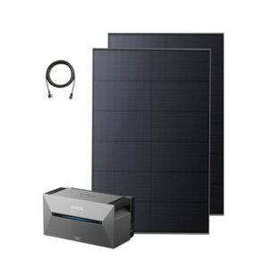 Anker SOLIX Balkonkraftwerk mit Speicher (890W | 1600Wh), Solarbank 2 E1600 Pro (1600Wh), 2× RS40T Bifaziales Solarpanel (445W), Typ-N Bifaziales Solarpanel, 4 MPPT, 9,6kWh Kapazität, Plug & Play