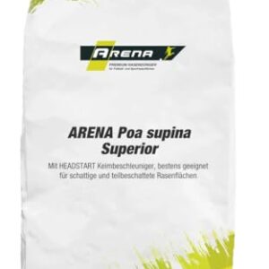 ARENA Poa Supina Superior Rasensamen mit Keimbeschleuniger 3kg I Premium Schattenrasen I tiefschnittverträglich und schnelkeimend
