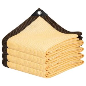 Schattiernetz - 4x4m Schattierungsnetz für Garten Schattennetz mit öSen Schattierungsnetz für Gewächshaus Pflanzen Terrasse HüHnerstall Schwimmbäder Sichtschutz, Winddicht Wasserdurchlässig