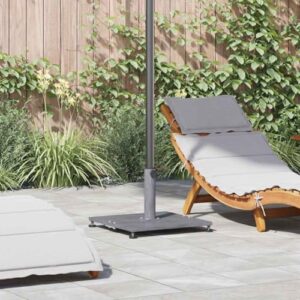 Nqyjm Sonnenschirmständer Dunkelgraue Holzoptik 45 x 45 x 31 cm für Balkon Terrasse Garten