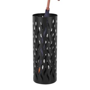 Stilvoller Schirmständer aus Eisen, 42 cm, Metallhalter für Zuhause, Wohnzimmer, Lobby, Balkon und Restaurant, platzsparendes Design, ideal für Innen- und Außenaufbewahrung