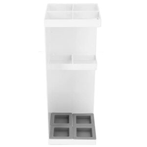 Minimalistischer weißer Schirmständer mit Abtropfschale, stilvolles, stabiles Design für Zuhause und Hotel, Lobby, perfekt für regnerische Tage und Eingangsdekoration