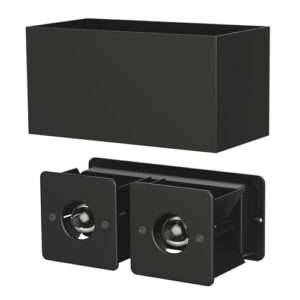 Alternative view of ledscom.de 8 Stück Wandleuchte CUBEL für außen, IP65, Up-/Downlight, schwarz matt, eckig, 2x G9 max. 10W