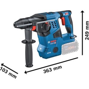 Alternative view of Bosch Professional 18V System Akku Bohrhammer GBH 18V-28 C (inkl. Zusatzhandgriff, Fetttube, ohne Akku/ Ladegerät)