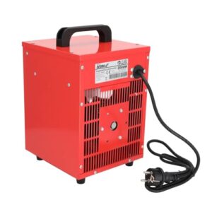 Alternative view of DEDRA Elektrische Heizlüfte – 1000 W / 2000 W, Thermostat, Überhitzungsschutz, 3 Betriebsmodi, Temperatureinstellung, Axiallüfter, Metallgehäuse, kompakt, bis zu ~ 20m2