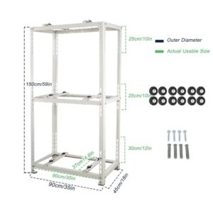 Alternative view of 3 Stufige Klimaanlage Halterung Außengerät, Verstellbarer Dämpfungssockel Wärmepumpe, Montagehalterung, Stahlmaterial, Geeignet für Kanallose Mini Split Klimaanlagen(90x45x150cm/35x18x59in)