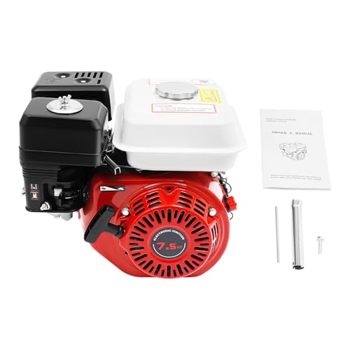 Generator, 3000W 7.5HP Tragbarer Gasmotor Stromerzeuger, 4-Takt-Motor Benzinbetriebener Mehrzweckmotor, Notstromaggregat für Landwirtschaftliche Geräte, Wasserpumpen, Rüttler, Generatoren